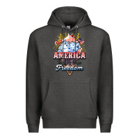 Charcoal Heather America ice cream Premium Hoodie - HowdyJamesFarm