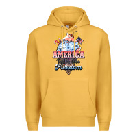 Mustard America ice cream Premium Hoodie - HowdyJamesFarm
