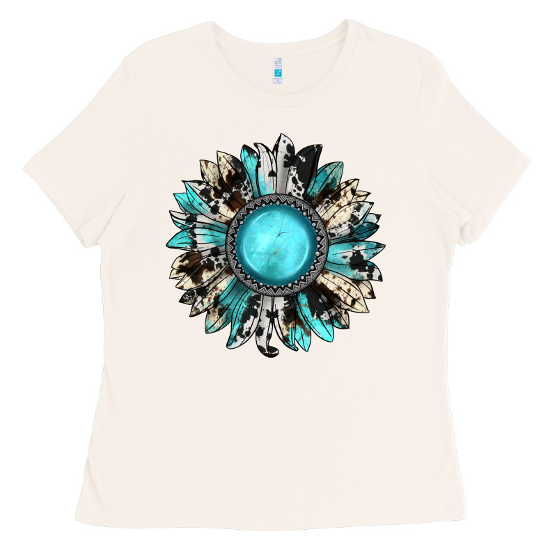 Western Sunflower Gemstone Ladies Tee by JahusDesignShop | Teevron