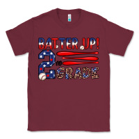 Burgundy batter up 2nd grade Classic Tee - JahusDesignShop
