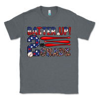 Charcoal Heather batter up 2nd grade Classic Tee - JahusDesignShop