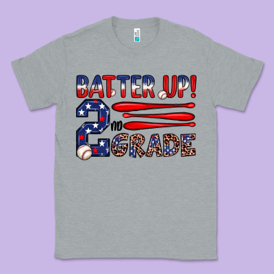 Batter Up 2nd Grade Classic Tee Designed By Jahusdesignshop