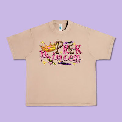 Pre K Princess Urban Heavy Tee Designed By Nancycooperartshop
