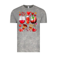 Cloud Rock valentines day wine glasses Vintage Tee - NancyCooperArtShop