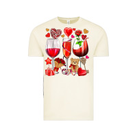 Vintage Arctic valentines day wine glasses Vintage Tee - NancyCooperArtShop