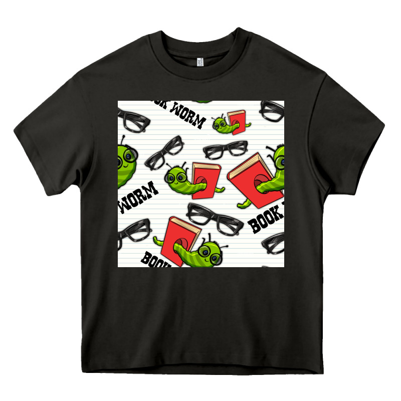 Bookworm Seamless Pattern Heavy Core Tee by BundleAndBundleShop | Teevron