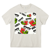 Cream bookworm seamless pattern Heavy Core Tee - BundleAndBundleShop
