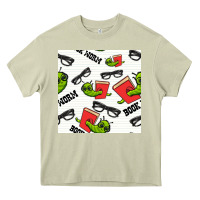 Mossy bookworm seamless pattern Heavy Core Tee - BundleAndBundleShop