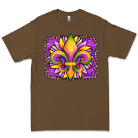 Cacao mardi gras fleur de lis sunflower leopard Premium Tee - Artiststas