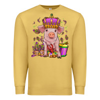 Antique Gold mardi gras pig Premium Sweatshirt - OliviaCreatesArt