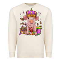 Sandshell mardi gras pig Premium Sweatshirt - OliviaCreatesArt