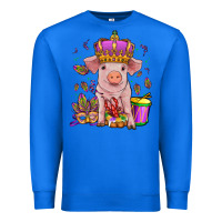 True Royal mardi gras pig Premium Sweatshirt - OliviaCreatesArt