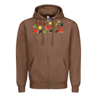 Chestnut summer fruits Zipper Hoodie - TumblerDesignByShophia