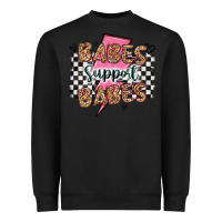 Black babes support babes Heavyweight Sweatshirt - Artiststas