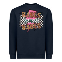 Navy babes support babes Heavyweight Sweatshirt - Artiststas