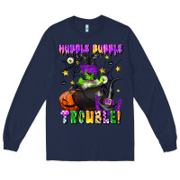 Navy hubble bubble trouble Long Sleeve Tee - LillyAllenDesigns