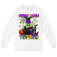 White hubble bubble trouble Long Sleeve Tee - LillyAllenDesigns