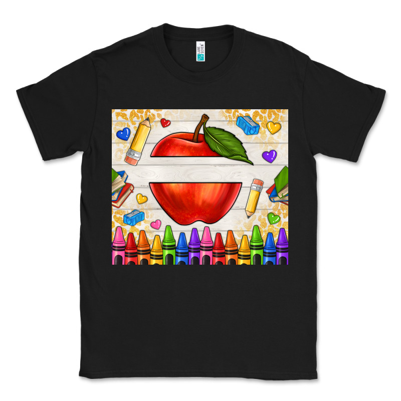 Custom Teacher Name Apple Classic Tee by NancyCooperArtShop | Teevron