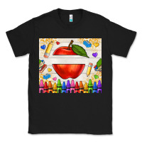 Black custom teacher name apple Classic Tee - NancyCooperArtShop
