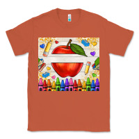 Copper custom teacher name apple Classic Tee - NancyCooperArtShop