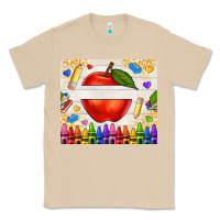 Mushroom custom teacher name apple Classic Tee - NancyCooperArtShop