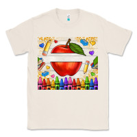 Natural custom teacher name apple Classic Tee - NancyCooperArtShop