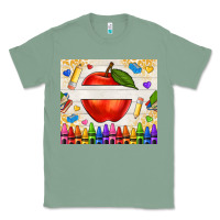 Sage custom teacher name apple Classic Tee - NancyCooperArtShop