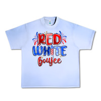 Grape Ice red white boujee Urban Heavy Tee - MaliasSmallBusiness