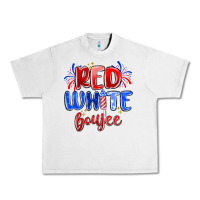 Lunar Rock red white boujee Urban Heavy Tee - MaliasSmallBusiness