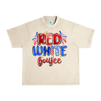 Sandshell red white boujee Urban Heavy Tee - MaliasSmallBusiness