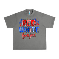 Tornado red white boujee Urban Heavy Tee - MaliasSmallBusiness
