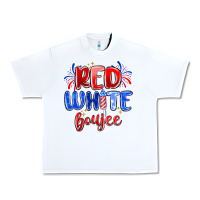 White red white boujee Urban Heavy Tee - MaliasSmallBusiness