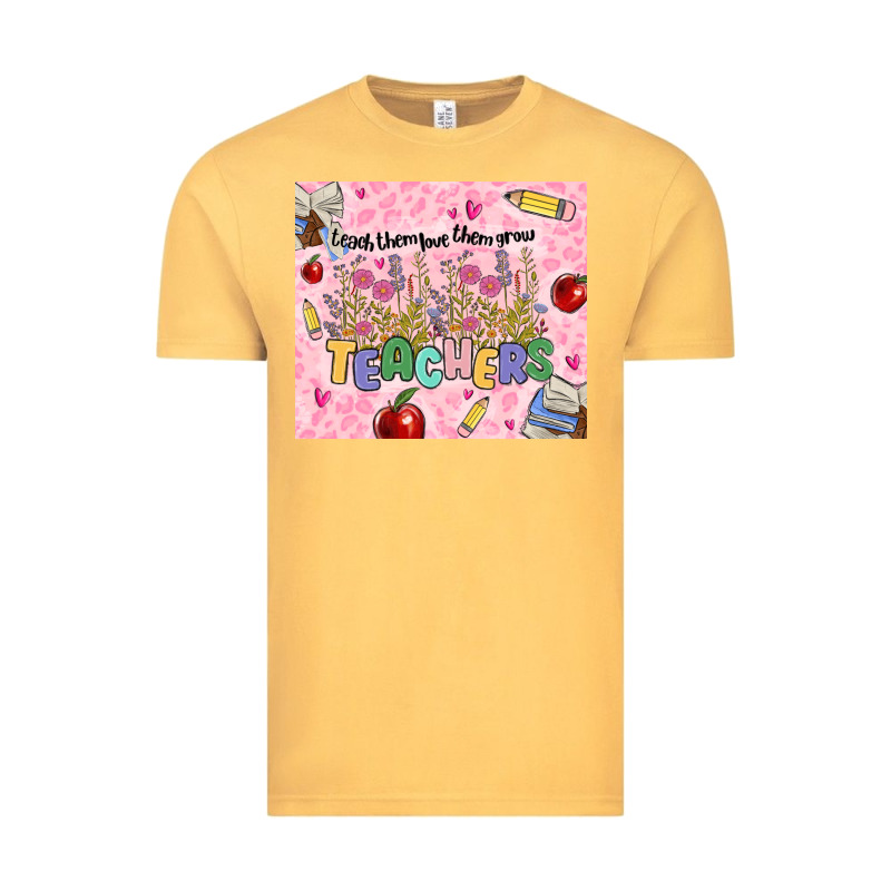 Teachers Teach Them Love Them Grow Vintage Tee by MaliasSmallBusiness | Teevron