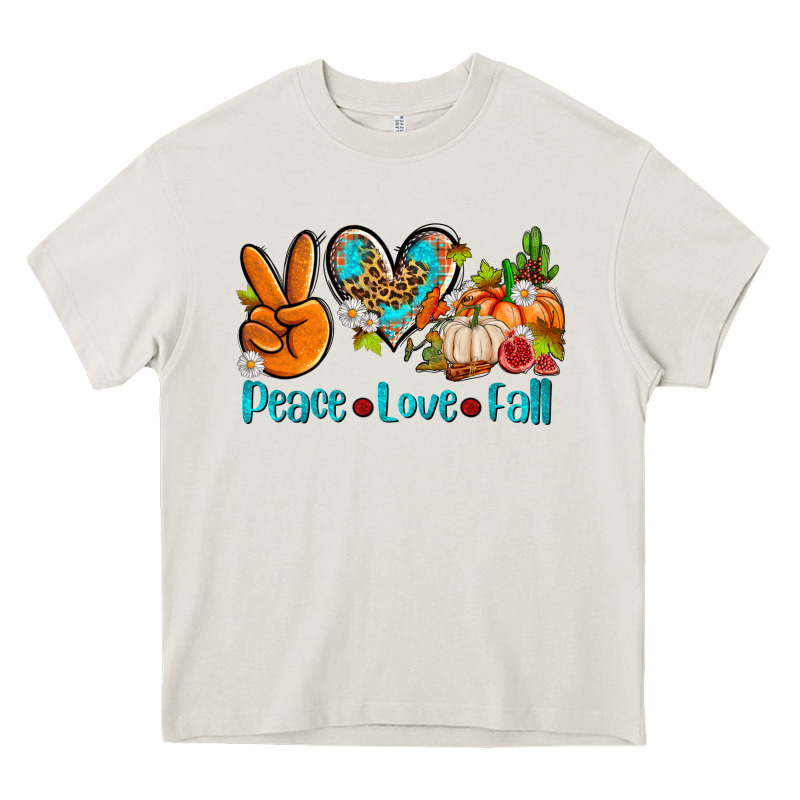 Peace Love Fall Ado Heavy Core Tee by AdoDesignShop | Teevron