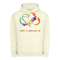 Pigment Pistachio Love Needs No Words Heart Puzzle Autism Urban Hoodie - CowhideDigitalArt
