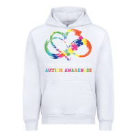 White Love Needs No Words Heart Puzzle Autism Urban Hoodie - CowhideDigitalArt