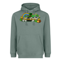 Sage Tennessee map St. Patrick's Heavyweight Hoodie - CowGirlArtShop