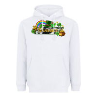 White Tennessee map St. Patrick's Heavyweight Hoodie - CowGirlArtShop
