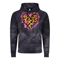 Cloud Black Leopard Pink Glitter Heart Vintage Hoodie - Jasminsmagicworld