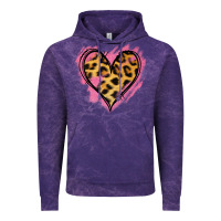 Cloud Purple Leopard Pink Glitter Heart Vintage Hoodie - Jasminsmagicworld