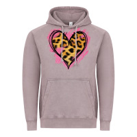 Vintage Zinc Leopard Pink Glitter Heart Vintage Hoodie - Jasminsmagicworld