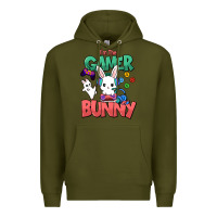 Army Green I'm the game Bunny Easter day Premium Hoodie - HowdyJamesFarm