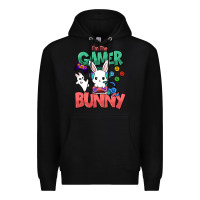 Black I'm the game Bunny Easter day Premium Hoodie - HowdyJamesFarm