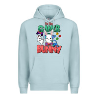 Blue Mist I'm the game Bunny Easter day Premium Hoodie - HowdyJamesFarm