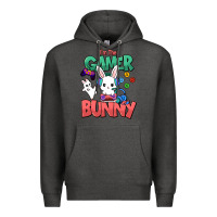 Charcoal Heather I'm the game Bunny Easter day Premium Hoodie - HowdyJamesFarm