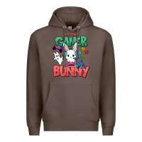 Coffee I'm the game Bunny Easter day Premium Hoodie - HowdyJamesFarm