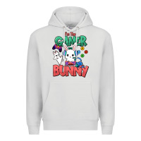Dove Grey I'm the game Bunny Easter day Premium Hoodie - HowdyJamesFarm