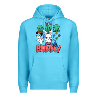 Ocean Blue I'm the game Bunny Easter day Premium Hoodie - HowdyJamesFarm