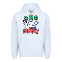 White I'm the game Bunny Easter day Premium Hoodie - HowdyJamesFarm