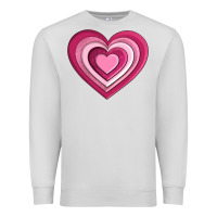 Dove Grey sweet heart olivia Premium Sweatshirt - OliviaCreatesArt